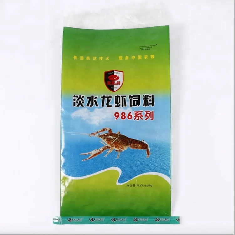 
Customized Durable 50kg Pet Food Packing Recyclable Bopp Laminated PP Woven Bag For Feed Bag Package 