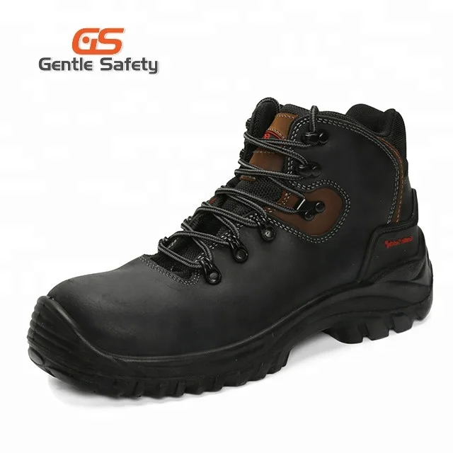 Customized steel toe safety shoes work boots Mid cut