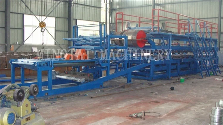 china EPS rock wool or Polyurethane pu sandwich panel machine