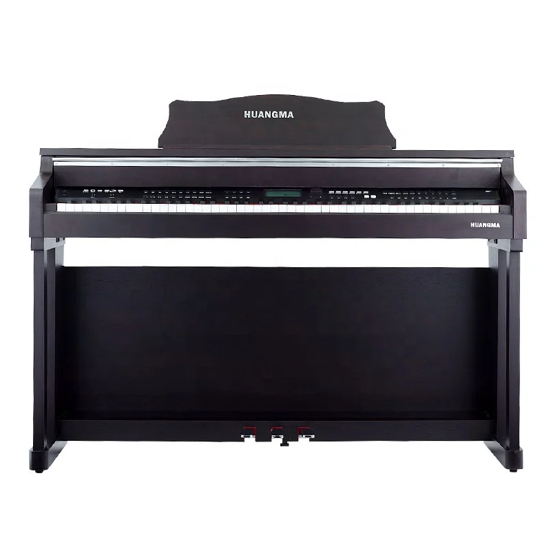 HUANGMA Black Painted Digital Upright Piano with MIDI Function and Multi-voices HD-8838PM