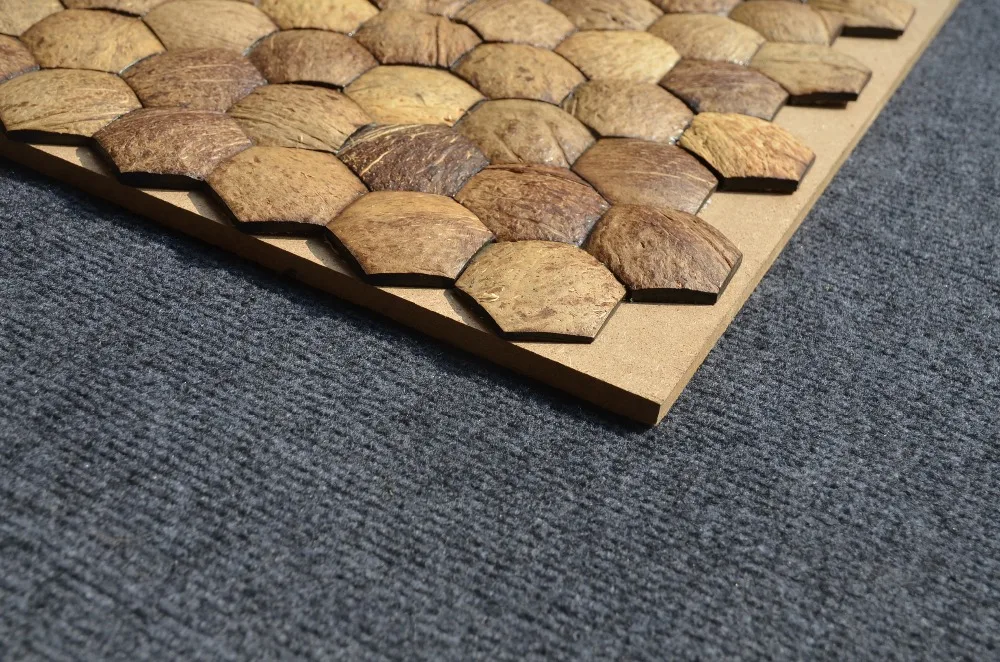 HSSF-LJ freshwater coconut shell mosaic tiles