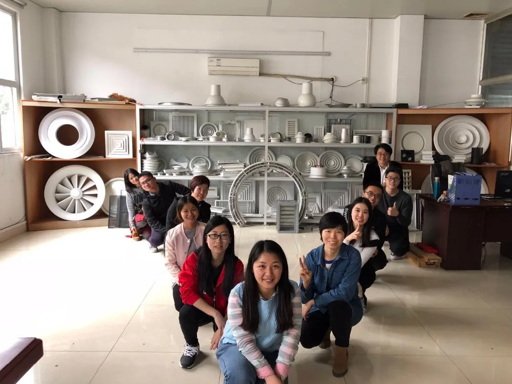 Hvac Round Adjustable Ceiling Abs air Grille Exhaust Floor Round Vent Diffuser air Diffuser With Damper