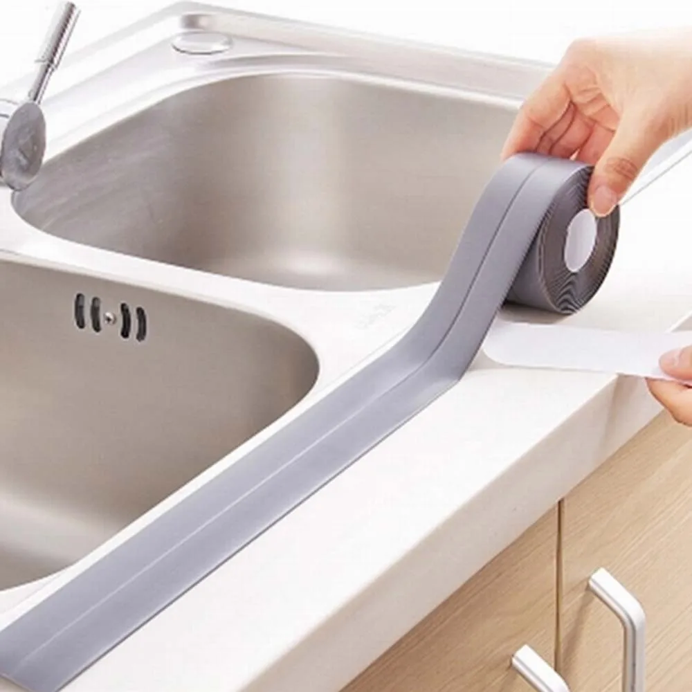 Kitchen bathroom wall pvc sealing self-adhesive tape caulk strip bath bathroom sealant  caulk strip shower sealant strip caulk t