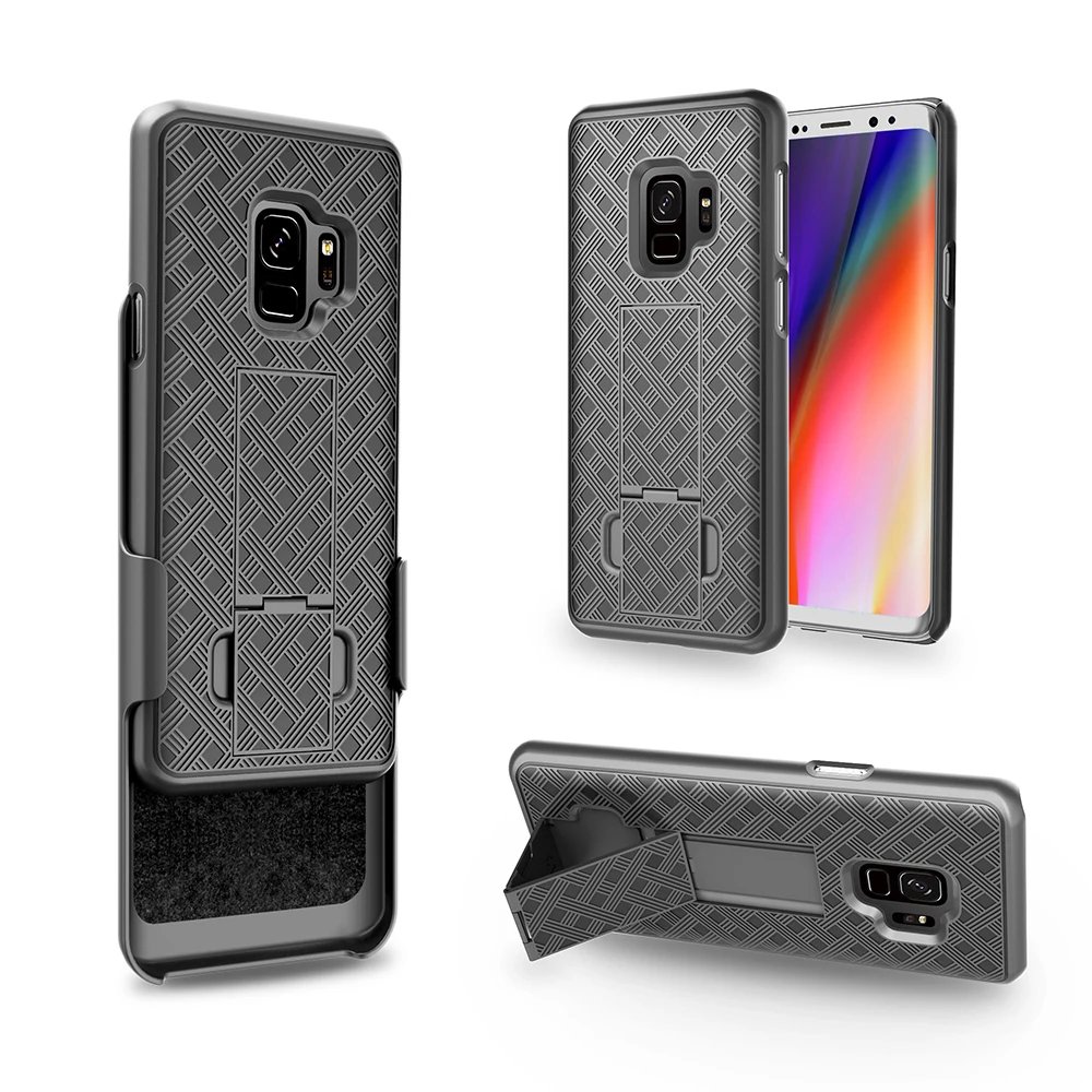 Для Samsung S9/для Samsung S9plus Heavy Duty противоударный кобура Подставка с зажимами для крепления пластик чехол для телефона