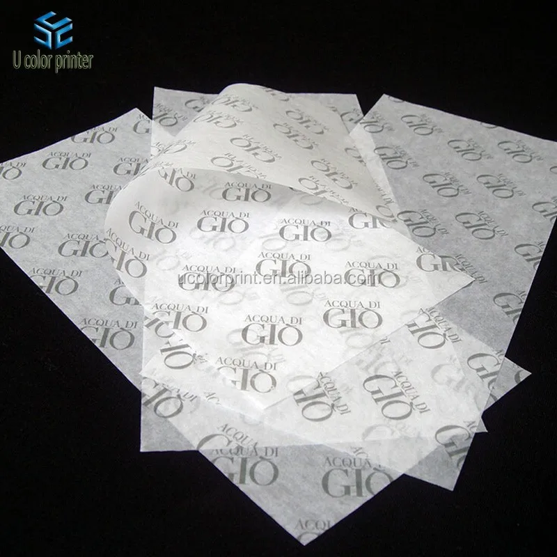 
U color Customized logo printed tissue paper for gift wrapping 