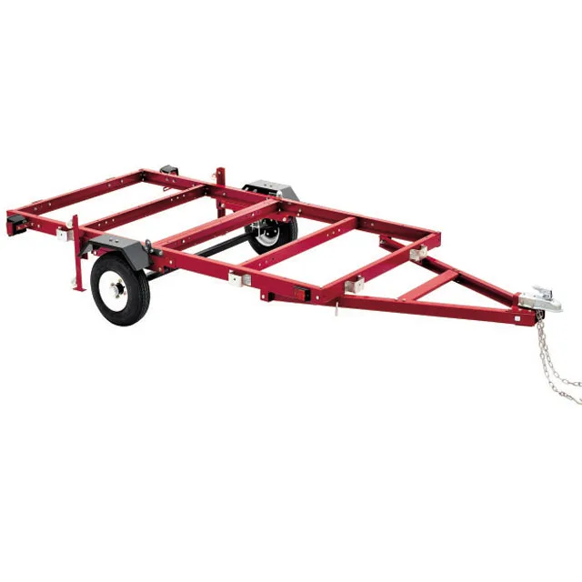 8x4 Foldable Utility Trailer Small Trailer Red Trailer