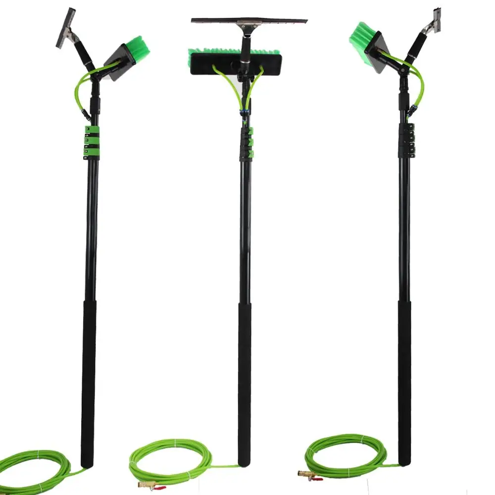 Extenclean pure water fed pole window cleaning system window cleaning telescopic pole