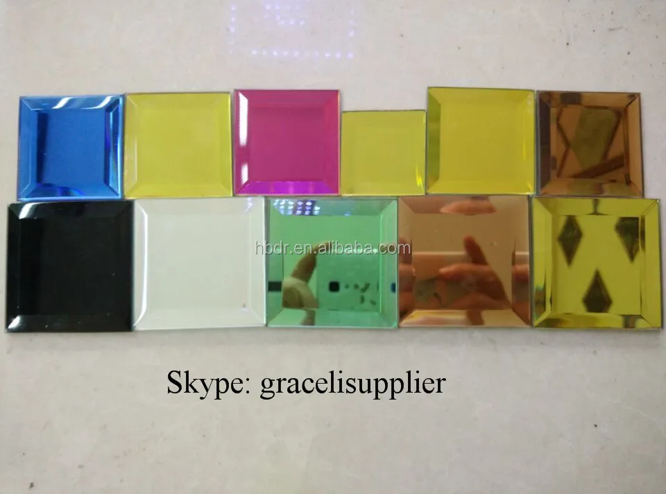 China manufacture specific angle and size beveled glass mirror toughened Glass