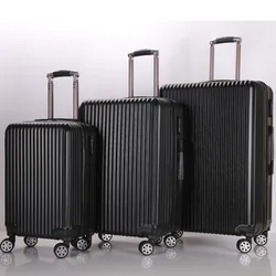Swiss Case 4 Wheel Spinner 3 Piece ABS Luggage Set SILVER Hardside Suitcase