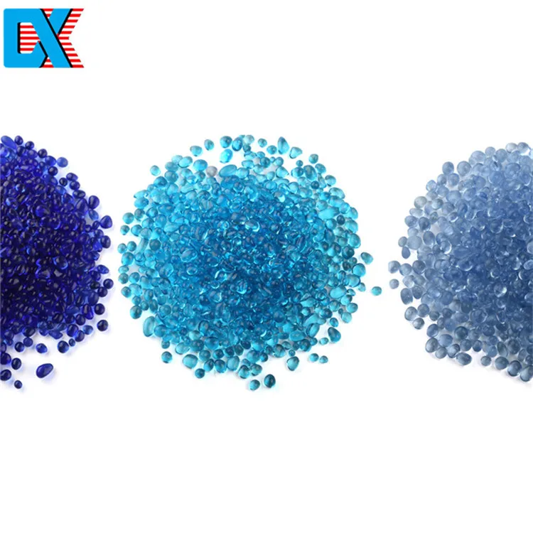 
iridescent recycled cristal pool glass beads for finish 