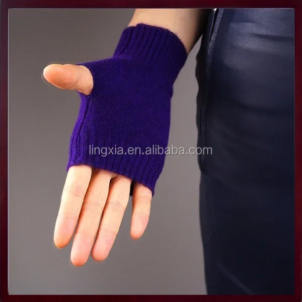 Fashion Woman Knitted Arms Warmers, New Cashmere Wool Ladies Arm Warmers Fingerless Gloves