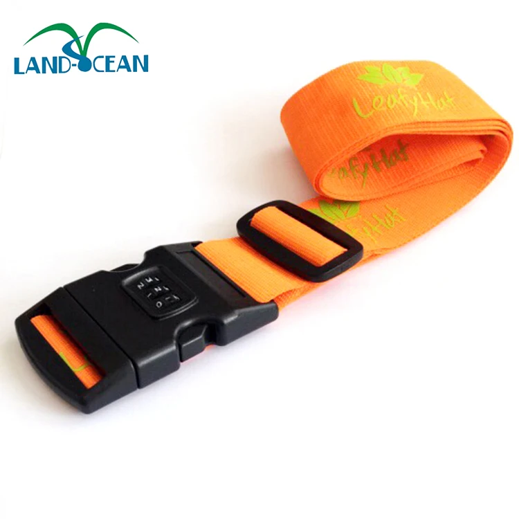 Wholesale Bulk Printed Adjustable Travel Luggage Belt Custom Logo Personalized Nylon Luggage Strap