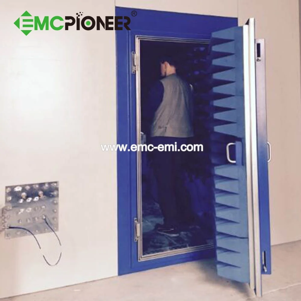 shielding sliding door for EMC chamber
