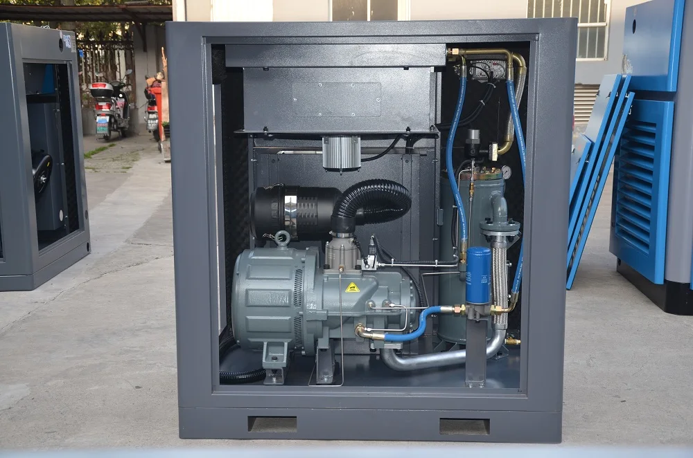 50 HP PM двигатель с регулируемой частотой вращающегося винтового воздушного компрессора