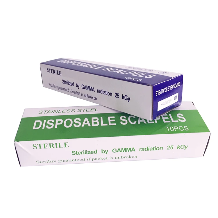 Factory Medical Equipment China Surgical Instrument sizes and uses Scalpel surgical blade With Handle