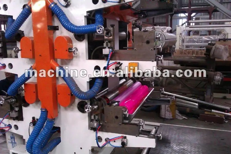 2022 zhuxin brand high speed 4 color flexo printing machine