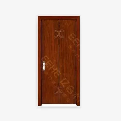 Cheap Prettywood American style  Modern Simple Designs brown Wooden Interior Door
