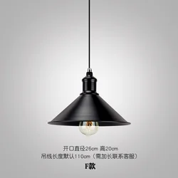 Простой дизайн, деревенский черный винтажный подвесной светильник, промышленный потолочный светильник