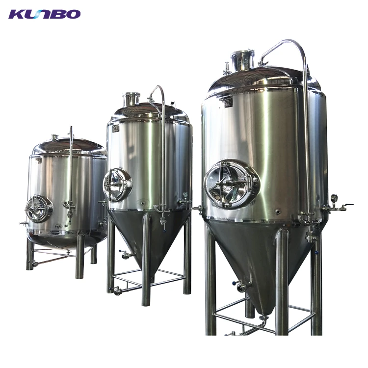 KUNBO 400 Gallon Industry Fermentor Glycol cooling Jacket Conical Fermenter