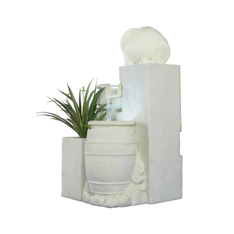 Chinese Sandstone Indoor Water Fountains LED Light