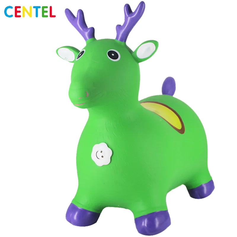 
Amusement Park Kids Toys Outdoor Sport Children Toys Inflatable Deer Jumping Toy 