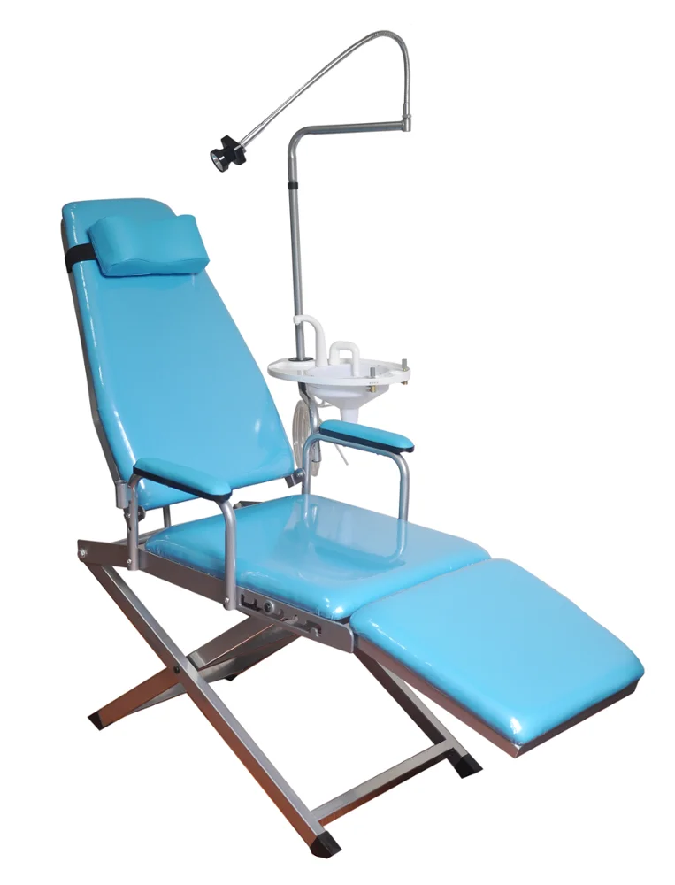 
Luxury dental chair portable mobile folding dental unitchair with Rechargeable LED Light MSLDU22 