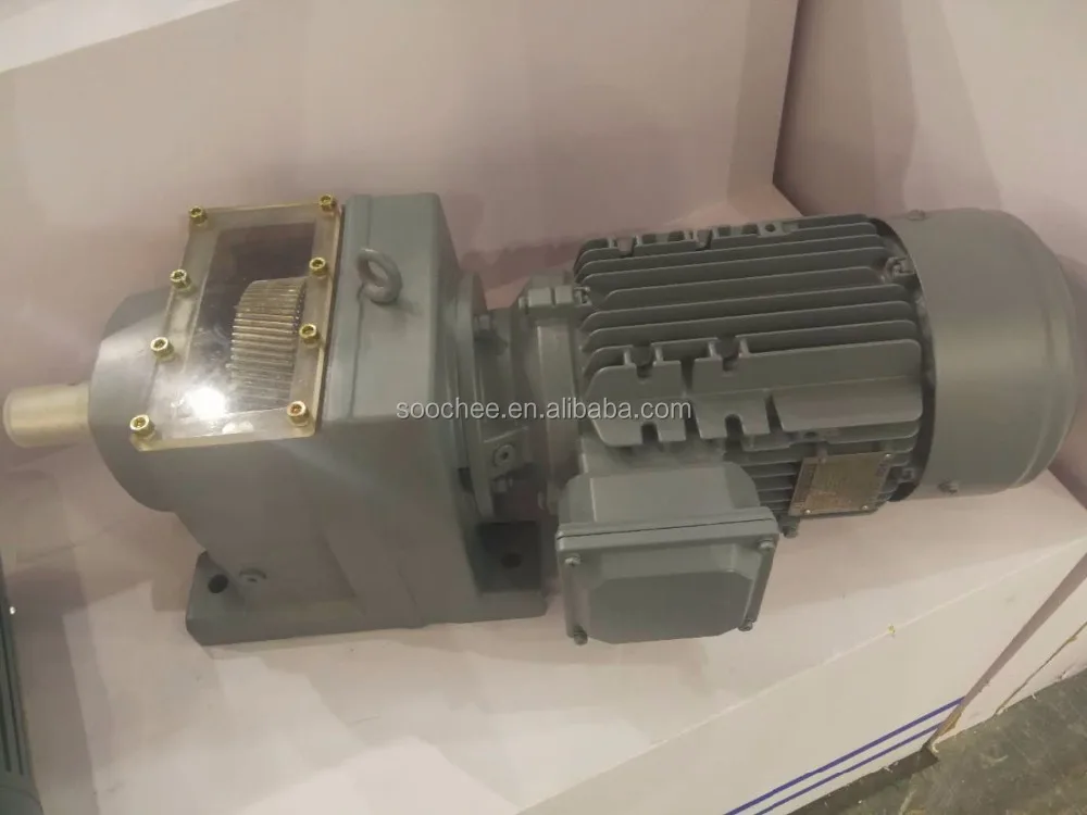 Taiwan TECO westing house R series helical gear box with geared motor