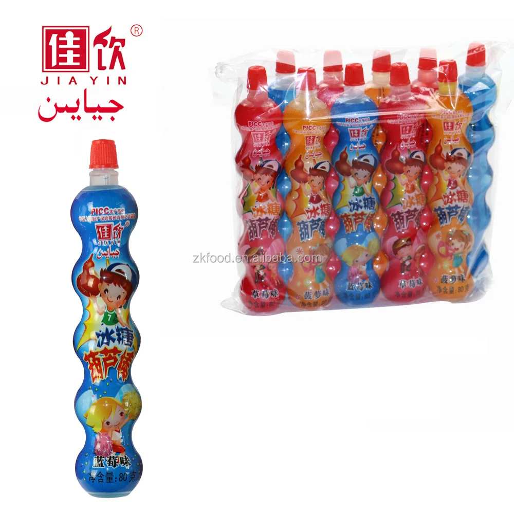 Желейная палочка в форме калабаша, фруктовый сок/безалкогольные напитки pop, оптовая продажа