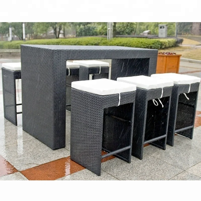 
SIMEC wicker PE rattan outdoor bar furniture 