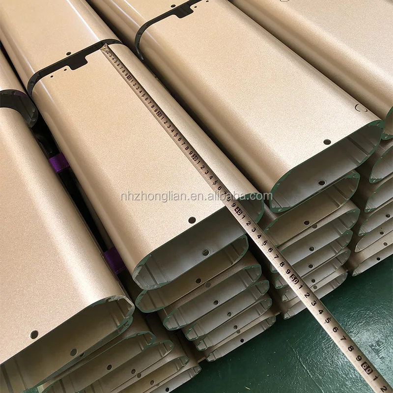 Wow!! Mill finish aluminum pipe bending profile extrusion manufacturer,wood anodized aluminium bending tube extrusion factory