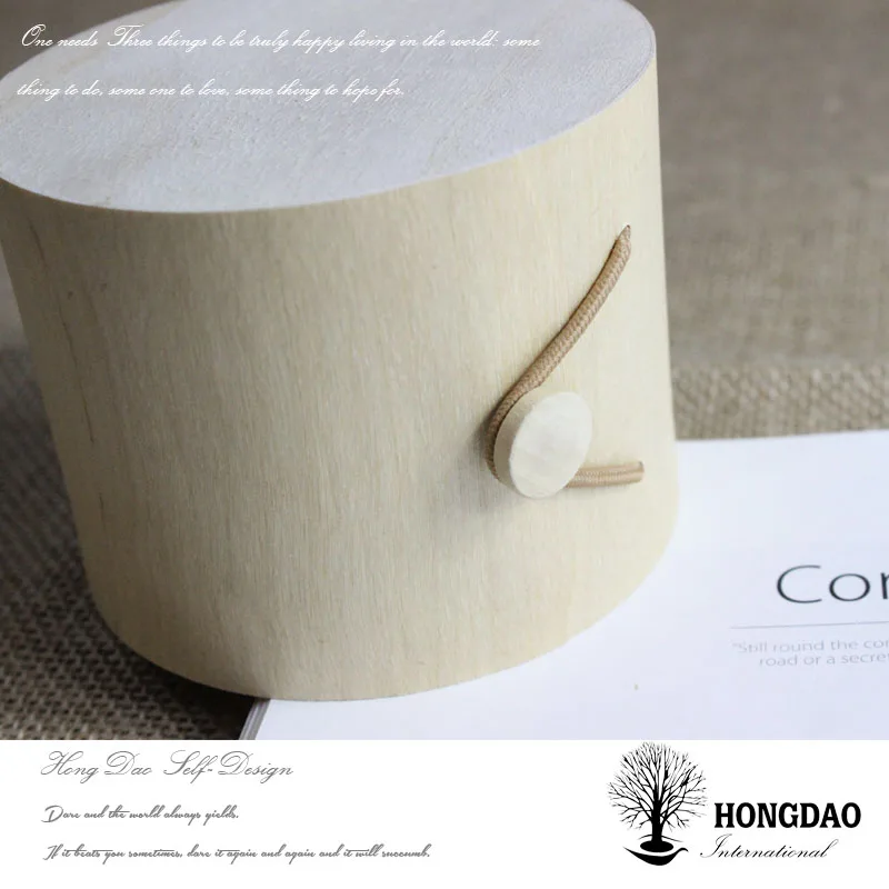 
HONGDAO Order! Balsa wooden very thin macarons box for christmas 