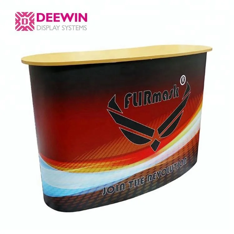 Высокое качество Орел-дисплей алюминиевые стойки регистрации Складная Pop Up счетчик для выставки