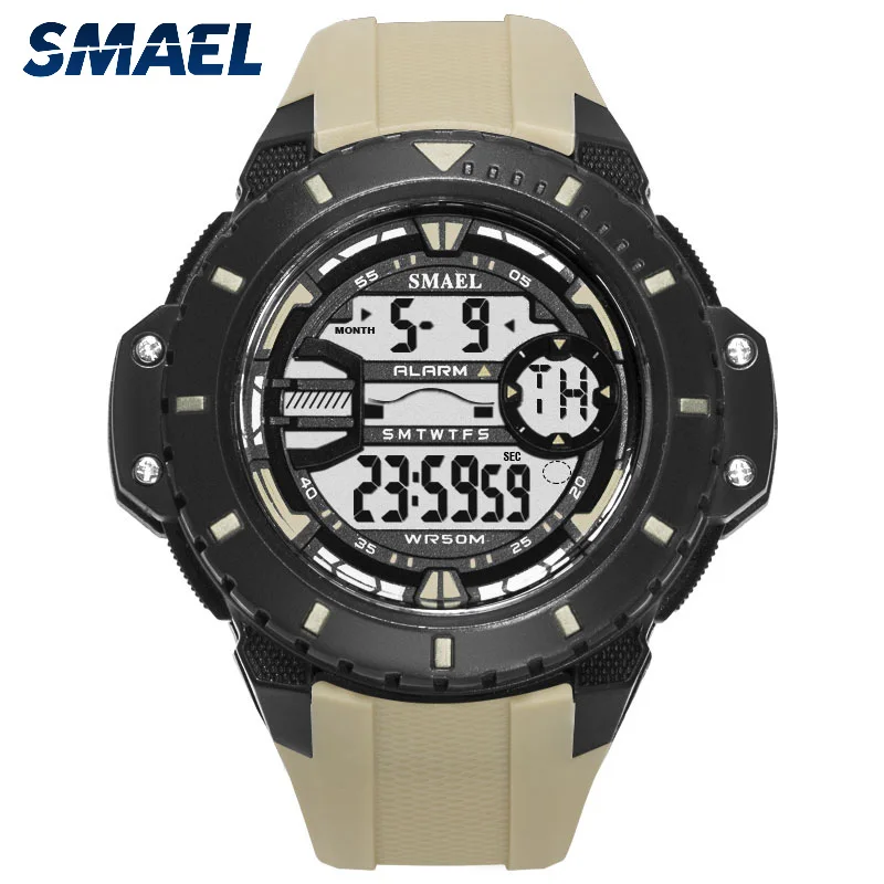New design  Smael logo SL1519 electronic  army sport waterproof wrist  men watches