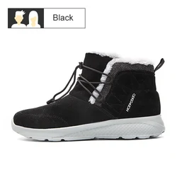 trendy suede winter boots lightweight IP sole fur snow boots for women