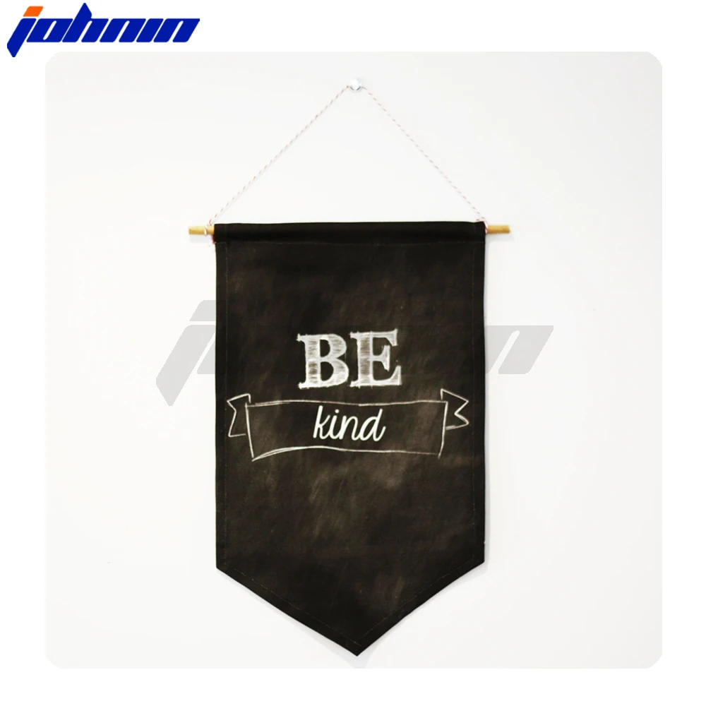 Wholesale custom logo double layer football club pennant exchange hanging flag