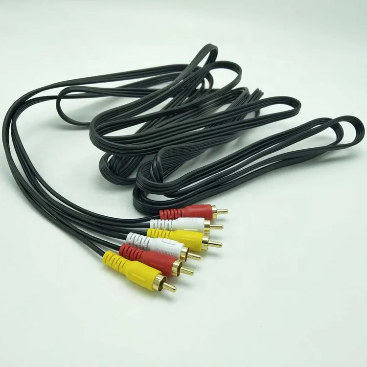 
Custom CD DVD Receiver Stereo cord AV cable male 3 RCA extension audio video cable 
