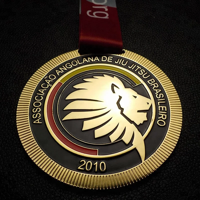 Metal Jiu-Jitsu Gold Silver Copper Award Medal Medallion