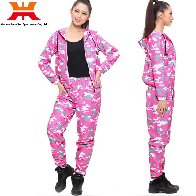 Модный Камуфляжный костюм для снижения веса из ПВХ/нейлона/полиэстера для женщин