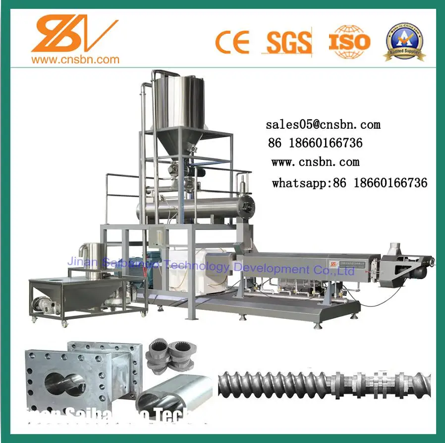 Tilapia fish feed machine extruder , floating fish feed processing line for sale
