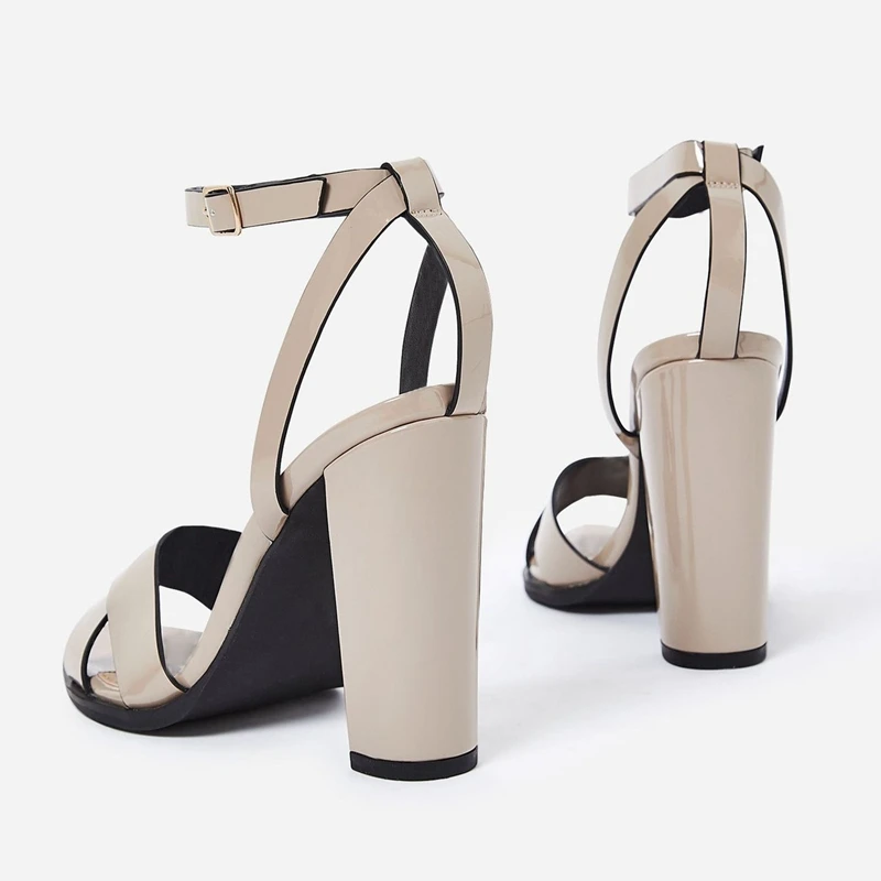 Genuine leather Italian luxury shoes party women high heel sandals