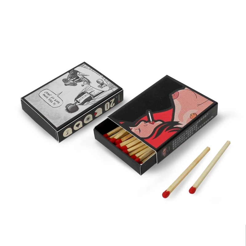 
Custom Good Quality Match Box Match Logo Printing Safety Matches Matchbox with Wooden 
