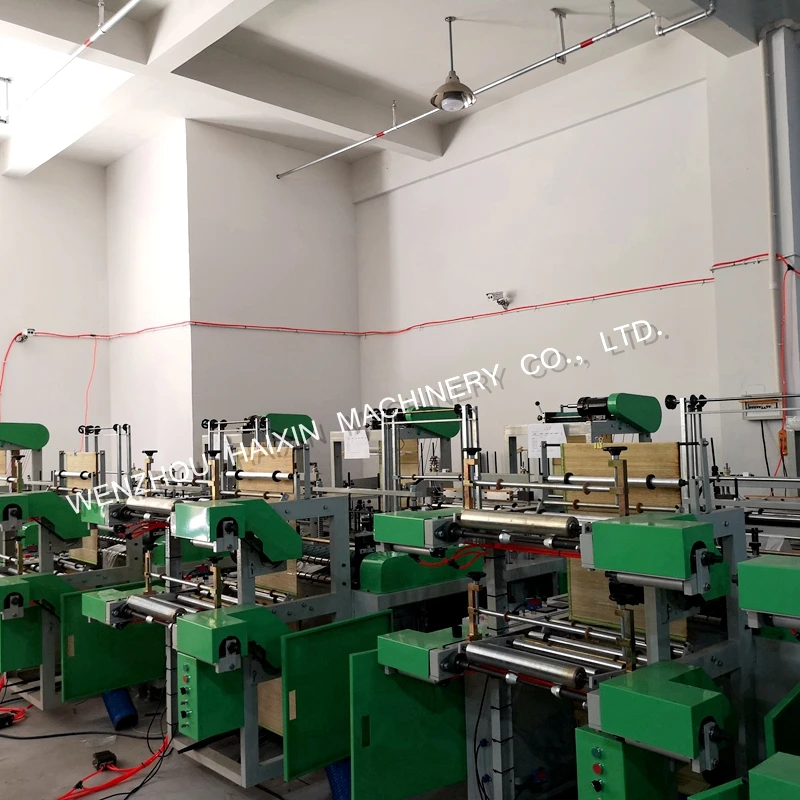 multifunction supermarket HDPE plastic roll bag flat cutting t shirt roll bag in roll making machine