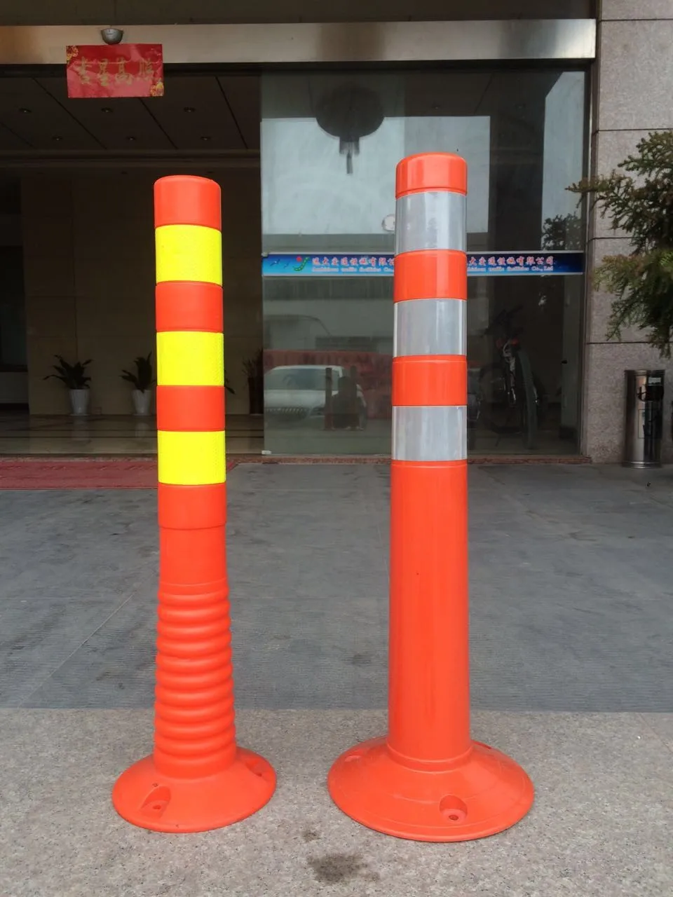 bollard PU traffic pole parking post type parking bollard delineator post parking post