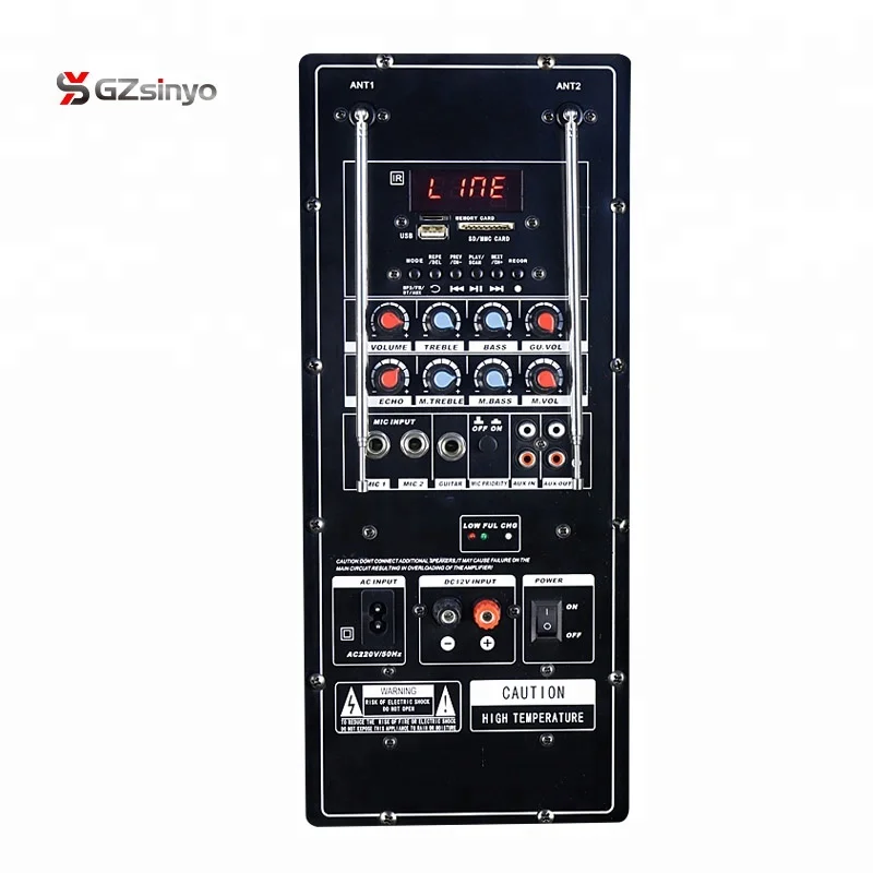 double 12inch strong power portable battery powered pa speaker system