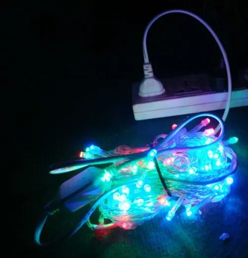 10M 100 LED String Light for Wedding Fairy Christmas Lights Outdoor RGB Twinkle   tree Decoration Outdoor