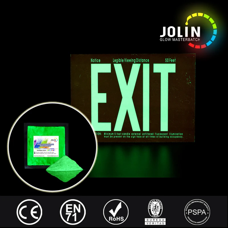 Лучший сине-зеленый фосфоресцирующий светящийся в темном пигментном порошке