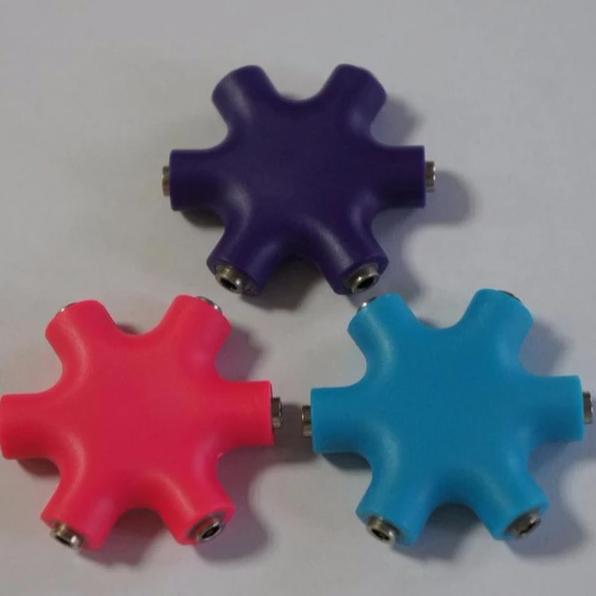 Belking Rockstar Cable Multi 5-Way 3.5MM Headphone Splitter White & Aux Cable