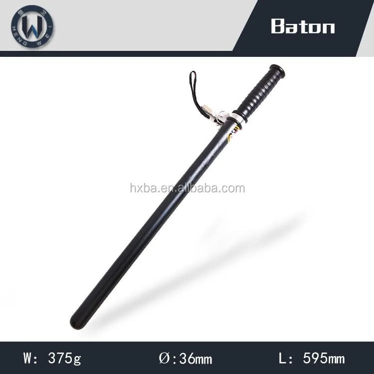 
60cm police anti riot baton tonfa baton PP material plastic baton 