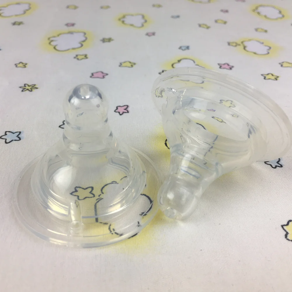 Baby Toy Silicone Nipple with New Design for Wide Neck Baby Bottle Pacifiers for Children