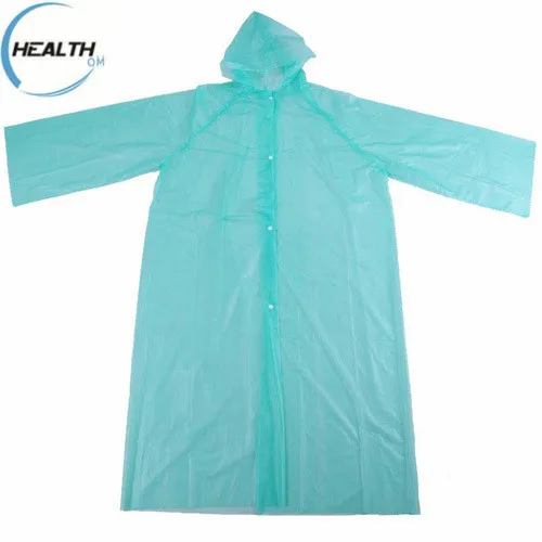 single use plastic waterproof rain poncho raincoat disposable cover all
